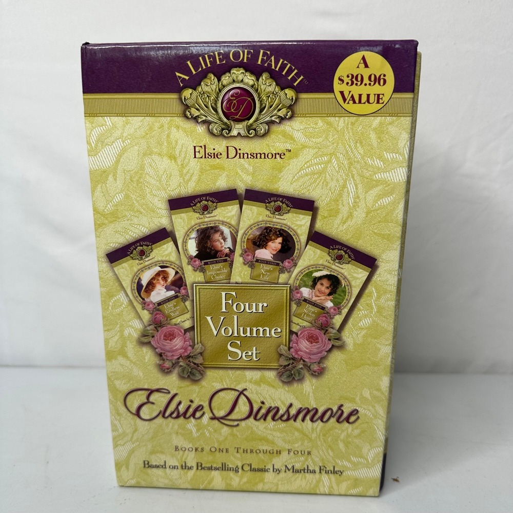 Elsie Dinsmore A Life of Faith 4 Volume Book Set Martha Finley Hardcover Box Set